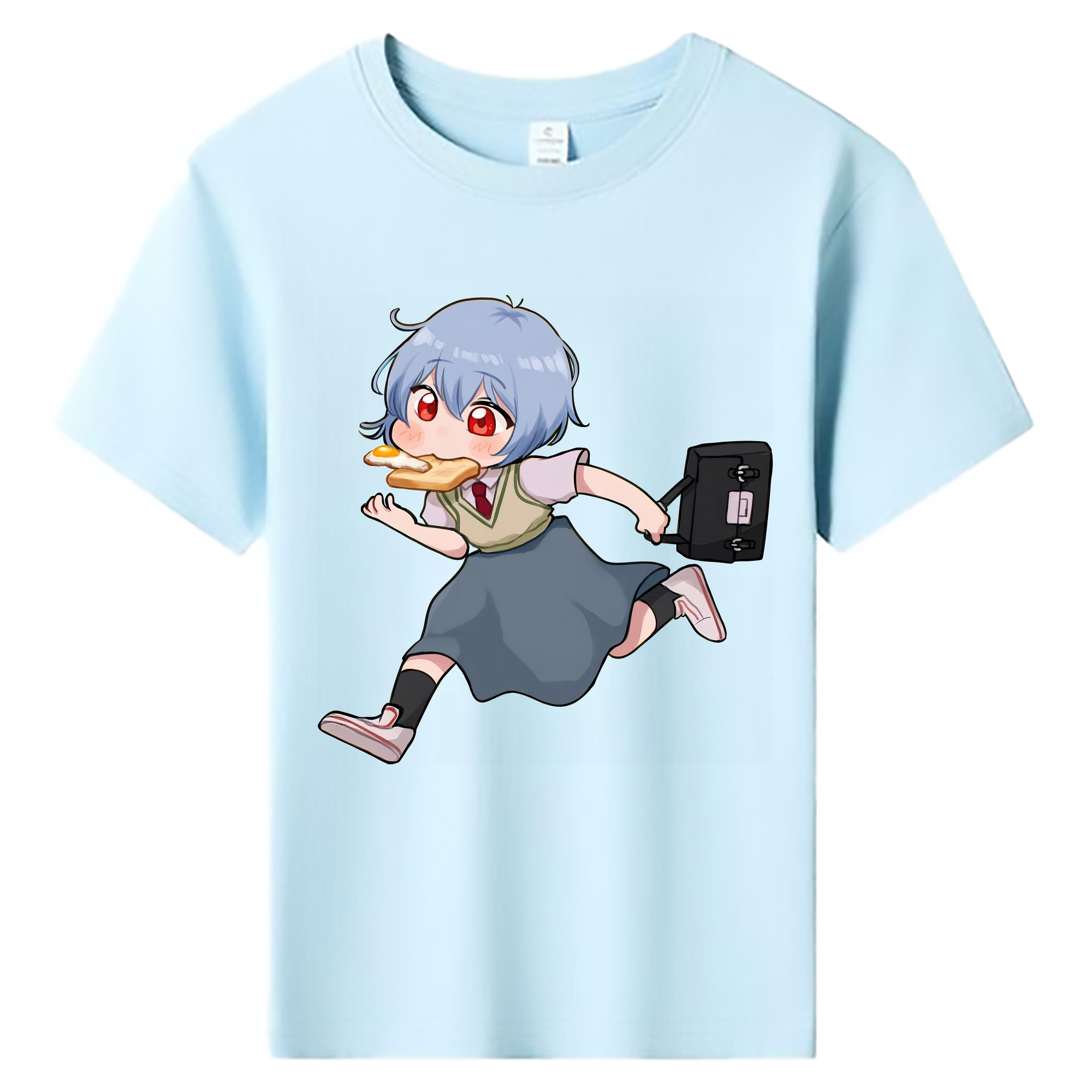 （画像用） EVA 新世紀エヴァンゲリオン 綿100％キッズTシャツ（フロントプリント）